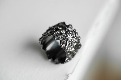 Ring "ASTEROIDAL BELT" blackened (15 mm)