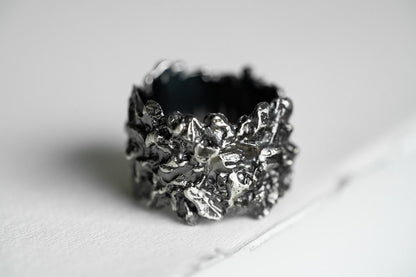 Ring "ASTEROIDAL BELT" blackened (15 mm)