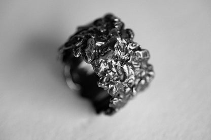 Ring "ASTEROIDAL BELT" blackened (15 mm)