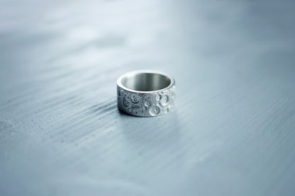 Ring "BRIGHT MOON" (10 mm) (texture 1)