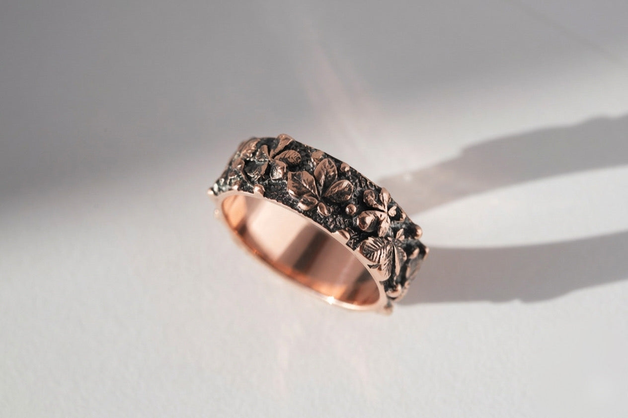 Ring "Chestnuts" blackened (6 mm)
