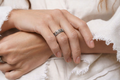 Ring "Chestnuts" blackened (6 mm)