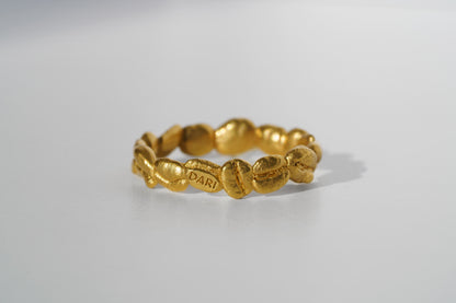 Ring "Coffee beans" (4 mm) light