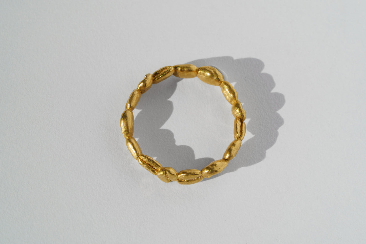 Ring "Coffee beans" (4 mm) light