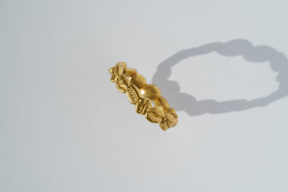 Ring "Coffee beans" (4 mm) light