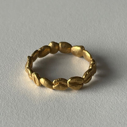 Ring "Coffee beans" (4 mm) light