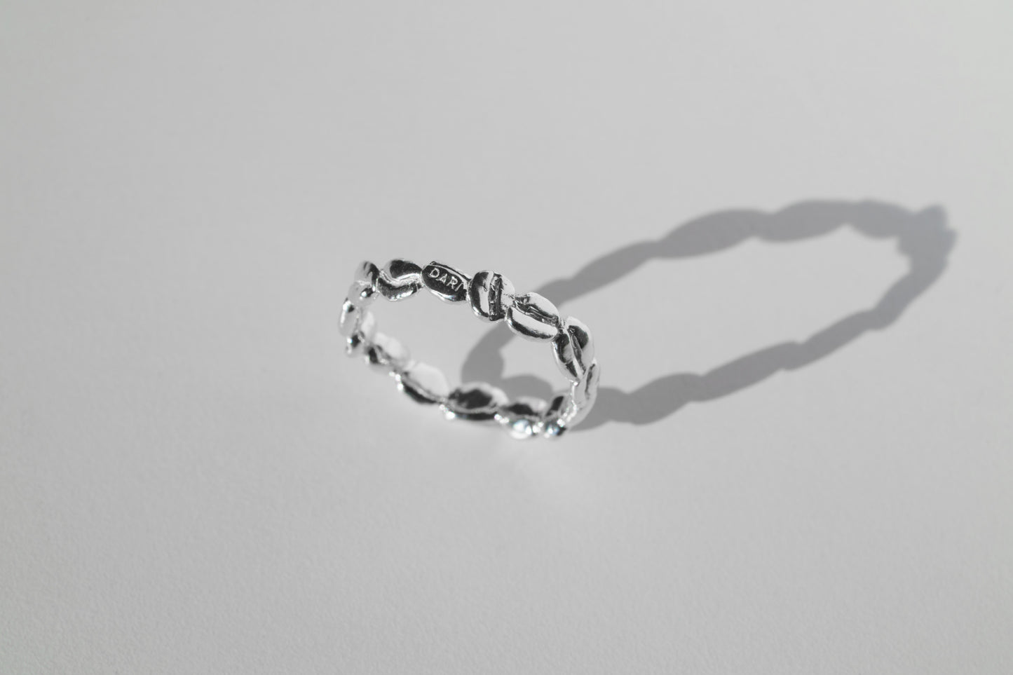 Ring "Coffee beans" (4 mm) light