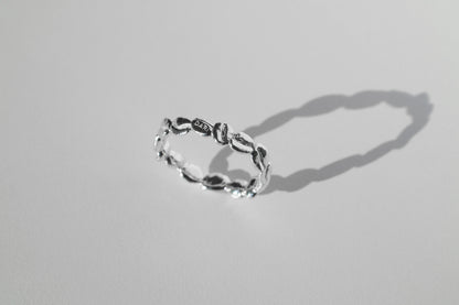 Ring "Coffee beans" (4 mm) light