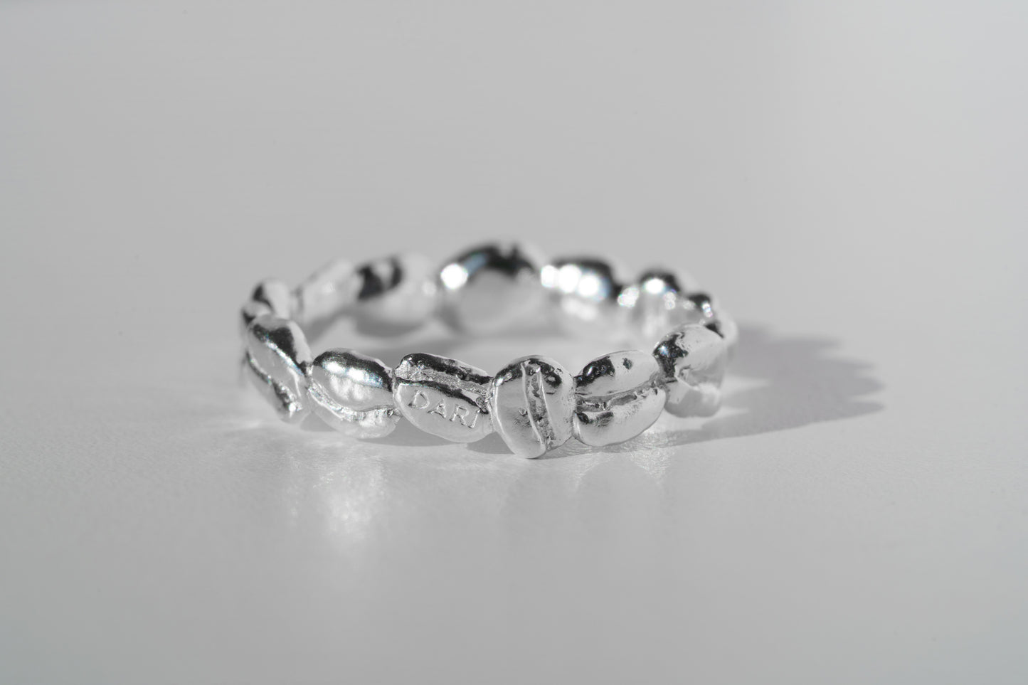 Ring "Coffee beans" (4 mm) light