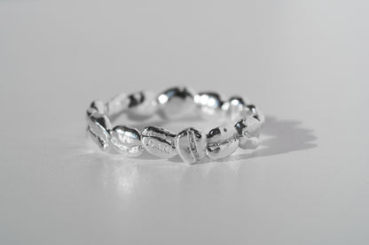 Ring "Coffee beans" (4 mm) light