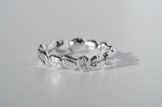Ring "Coffee beans" (4 mm) light
