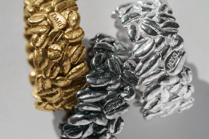 Ring "Coffee beans" (9 mm) light