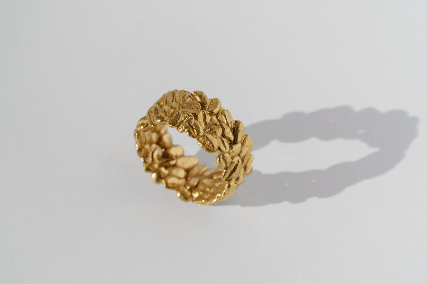 Ring "Coffee beans" (9 mm) light