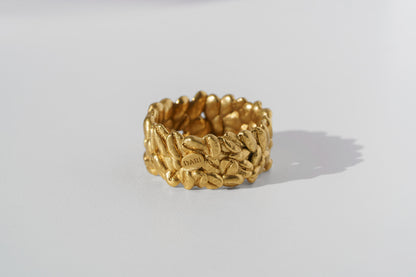 Ring "Coffee beans" (9 mm) light