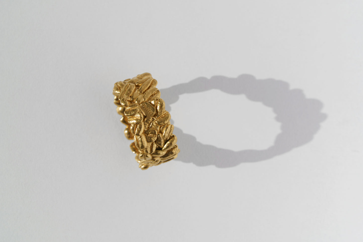 Ring "Coffee beans" (9 mm) light