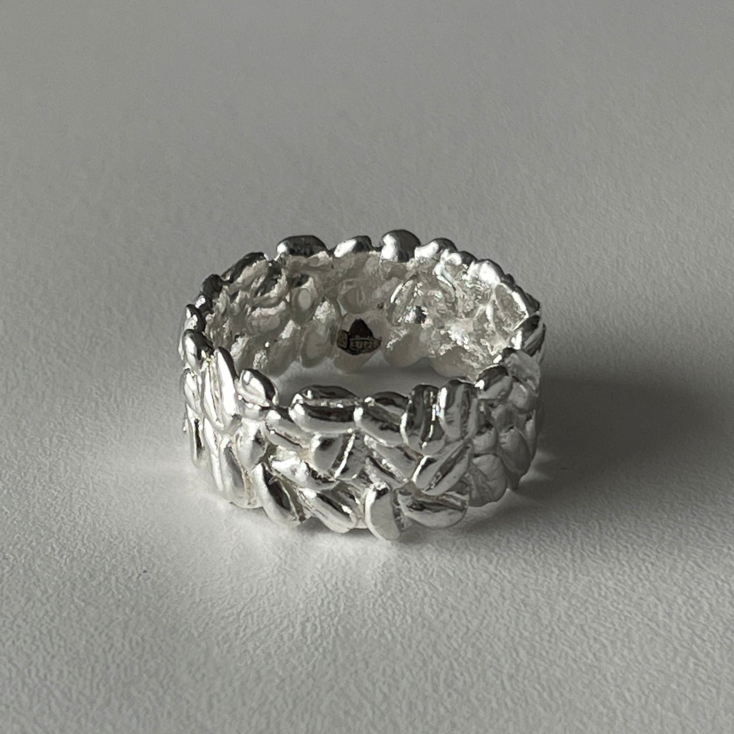 Ring "Coffee beans" (9 mm) light