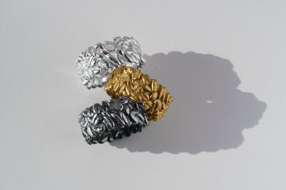 Ring "Coffee beans" (9 mm) light