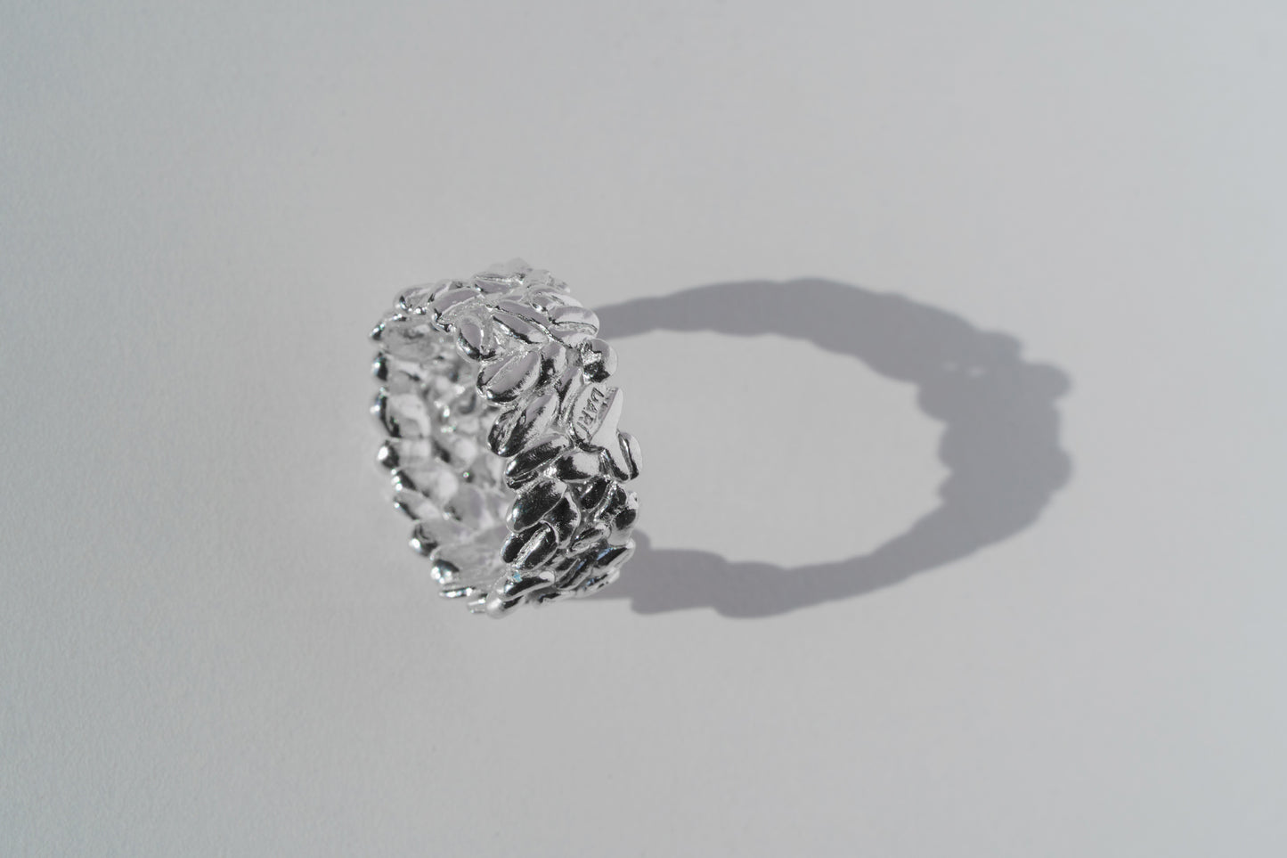 Ring "Coffee beans" (9 mm) light