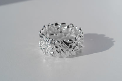 Ring "Coffee beans" (9 mm) light