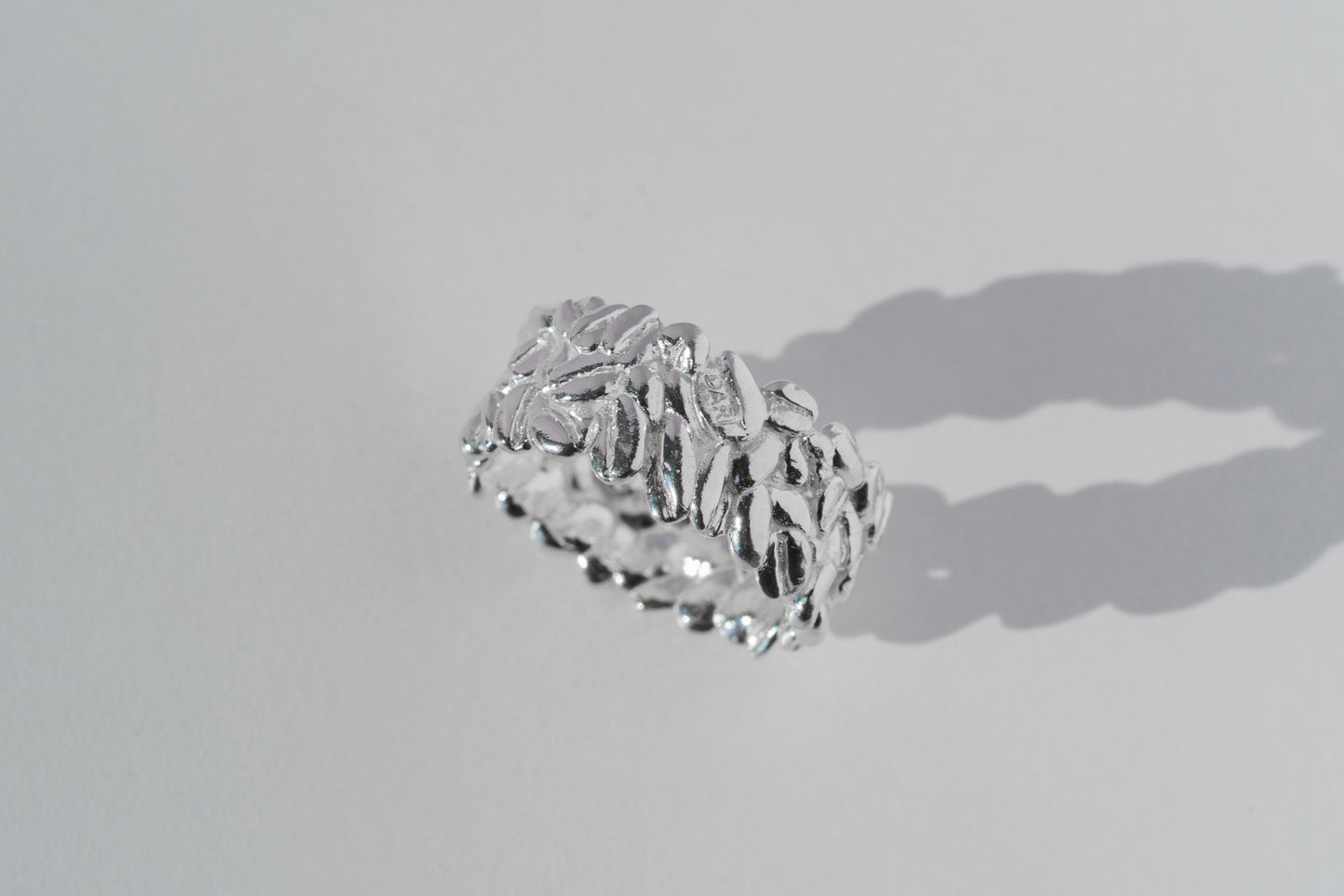 Ring "Coffee beans" (9 mm) light