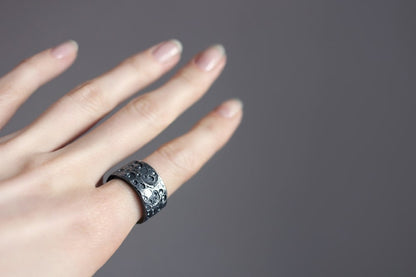 Ring "DARK MOON" (10 mm) (texture 1)