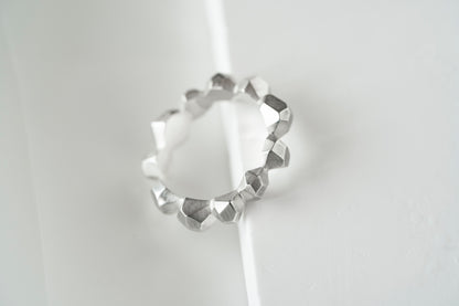 Ring "FACETED BALLS"