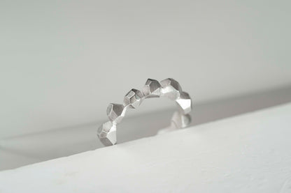 Ring "FACETED BALLS"