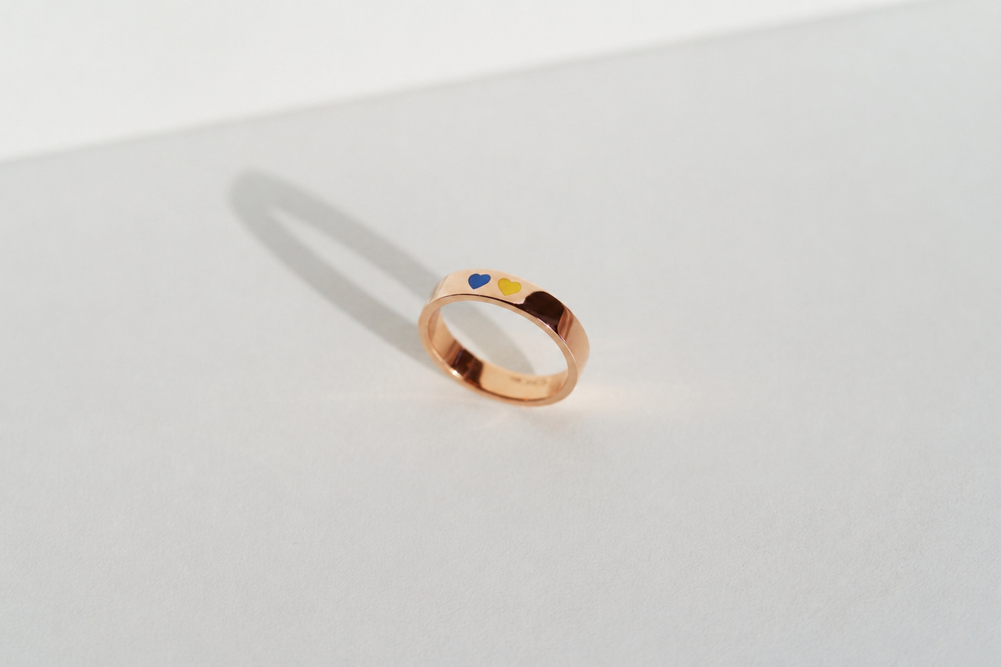 Ring "Favorite Country" (4 mm) two hearts