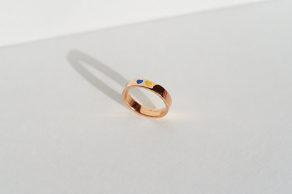 Ring "Favorite Country" (4 mm) two hearts