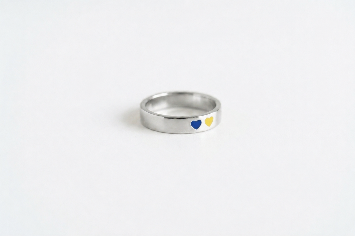 Ring "Favorite Country" (4 mm) two hearts
