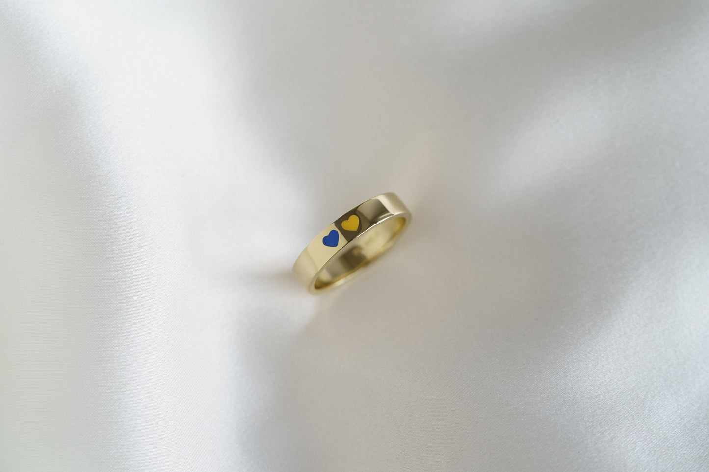 Ring "Favorite Country" (4 mm) two hearts