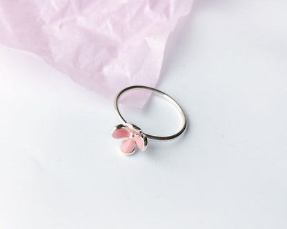 Ring "Flower" with enamel