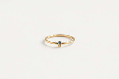 Ring "Sophisticated Country" (vertical arrangement of stones)