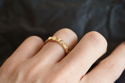 Wedding ring "Granite Rock" Light (3 mm)