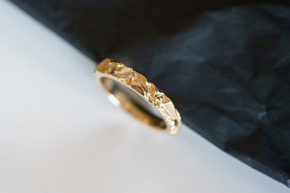 Wedding ring "Granite Rock" Light (3 mm)