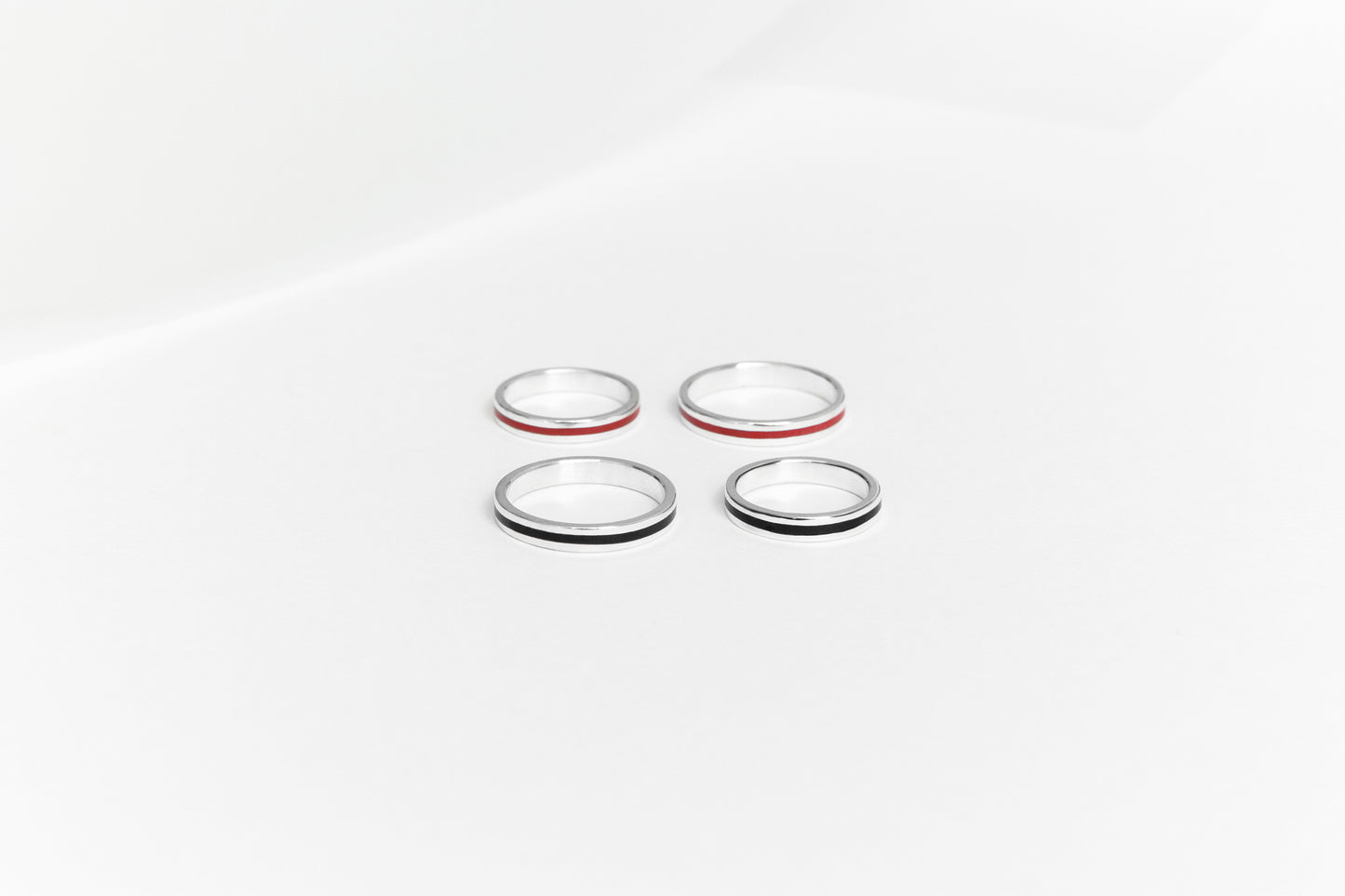 Ring "Stripe" (3 mm) with enamel (different colors to choose from)