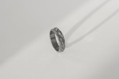 Ring "Oak bark" blackened (5 mm)