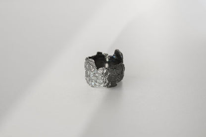 Ring "Oak bark" blackened (11-16 mm)