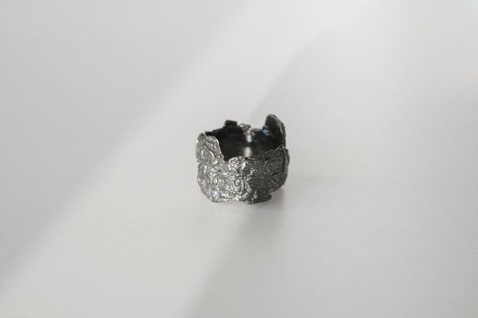 Ring "Oak bark" blackened (11-16 mm)