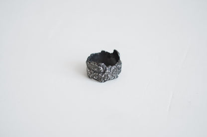 Ring "Oak bark" blackened (11-16 mm)