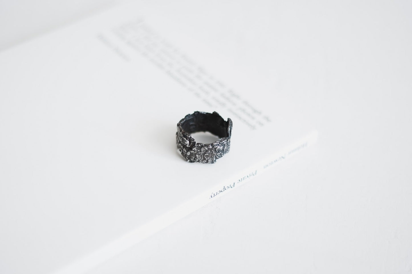 Ring "Oak bark" blackened (11-16 mm)