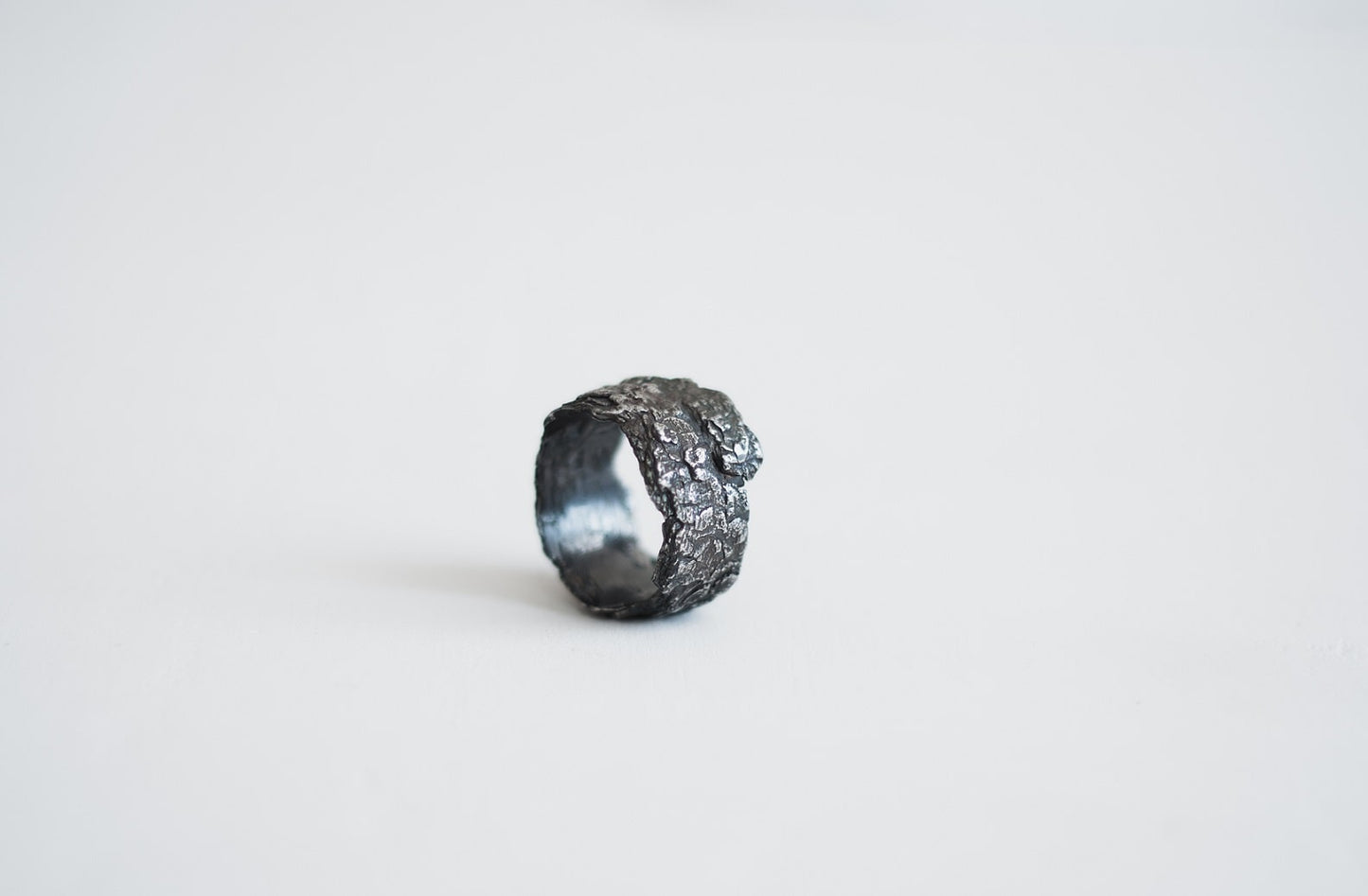 Ring "Oak bark" blackened (11-16 mm)