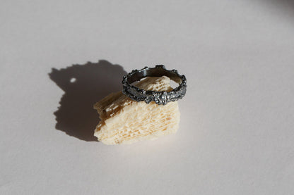 Ring «Reefs» (4 mm) blackened