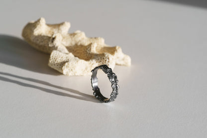 Ring «Reefs» (4 mm) blackened