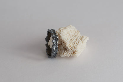 Ring «Reefs» (4 mm) blackened