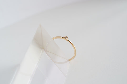 Ring "Dew" with 1.75 mm Diamond