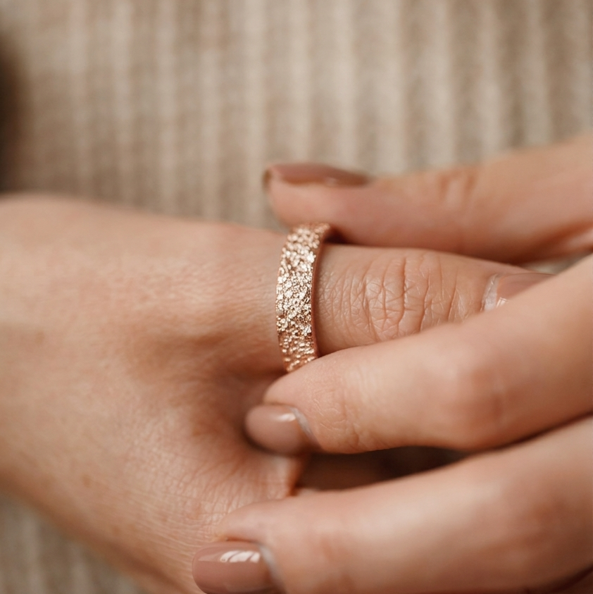 Ring "Sand" light (5 mm)