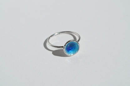 Ring "Sea" blue (9 mm)