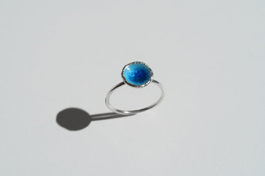 Ring "Sea" blue (9 mm)