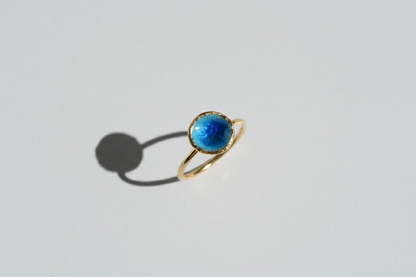Ring "Sea" blue (9 mm)